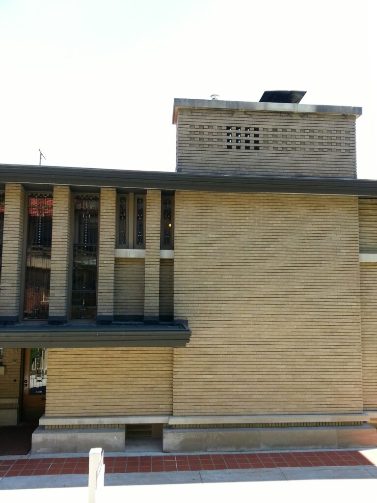 Chimney exterior of Meyer May House