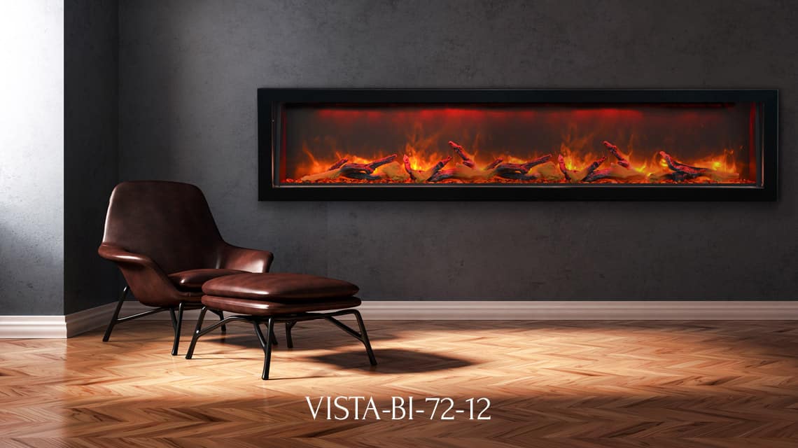 Sierra Flame Vista-Bi-72-12 electric fireplace