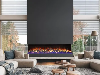 Product Image for Amantii TRV-85-BESPOKE 3-sided electric fireplace 