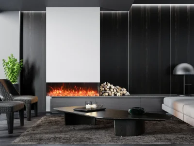 Product Image for Amantii TRV-75-BESPOKE 3-sided electric fireplace 