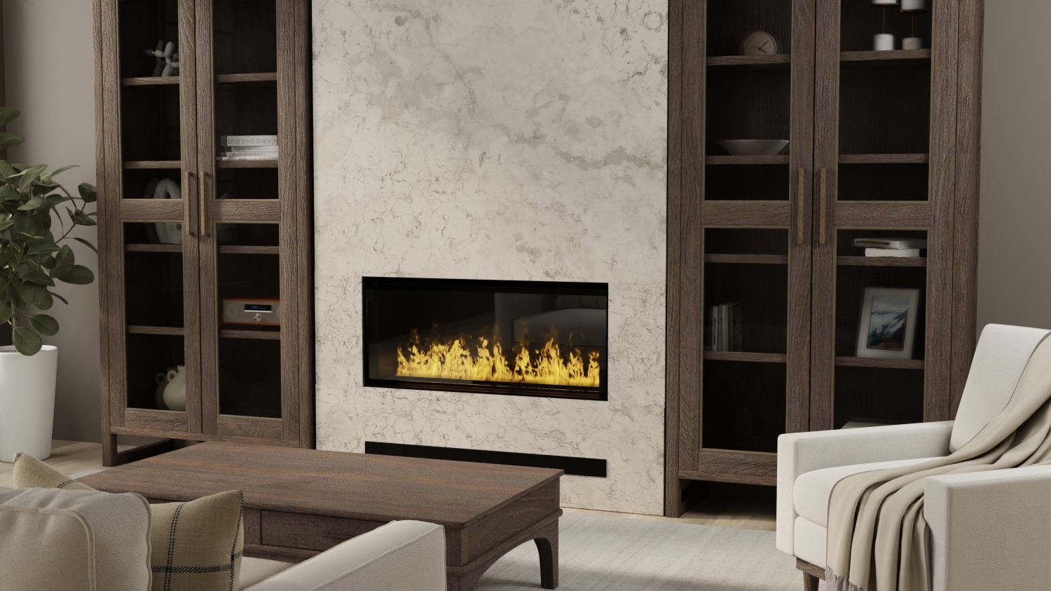 Dimplex CBX1500-AM built in Optimyst electric fireplace